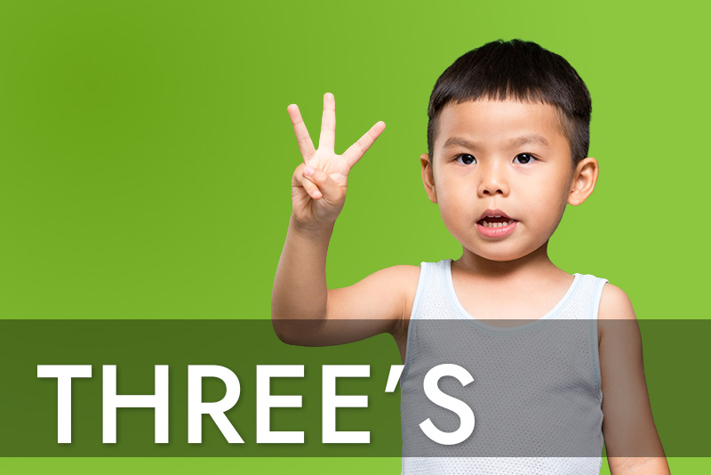 Three year old child
